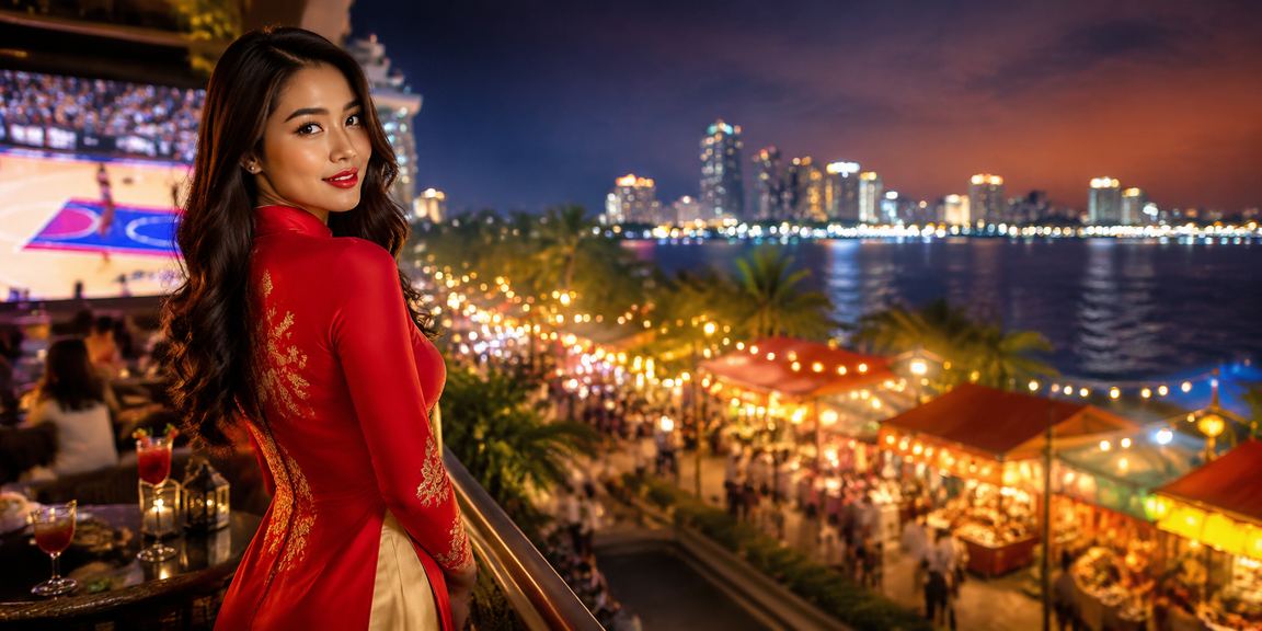Cá cược bóng rổ tại Hồ Chí Minh với người mặc áo dài tham gia