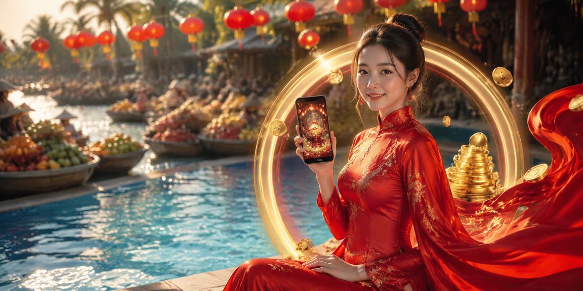 Người phụ nữ mặc áo dài ở Mekong nhận thưởng hoàn tiền qua ứng dụng