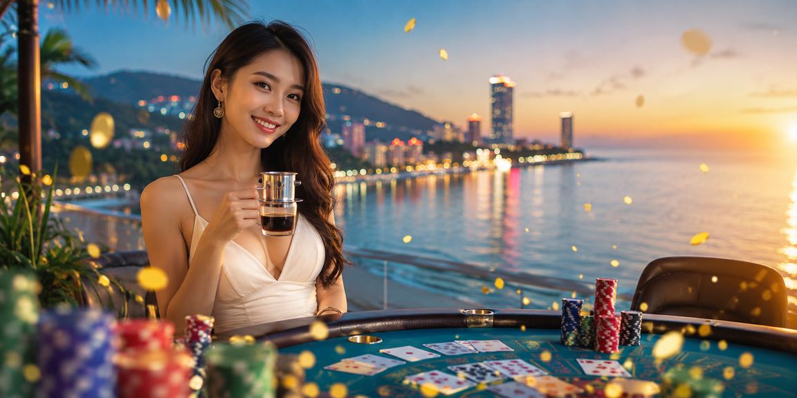 Người chơi baccarat tại Phú Quốc thưởng thức cà phê Việt